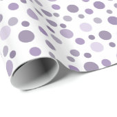 Papier Cadeau Confetti pourpre (Coin rond)