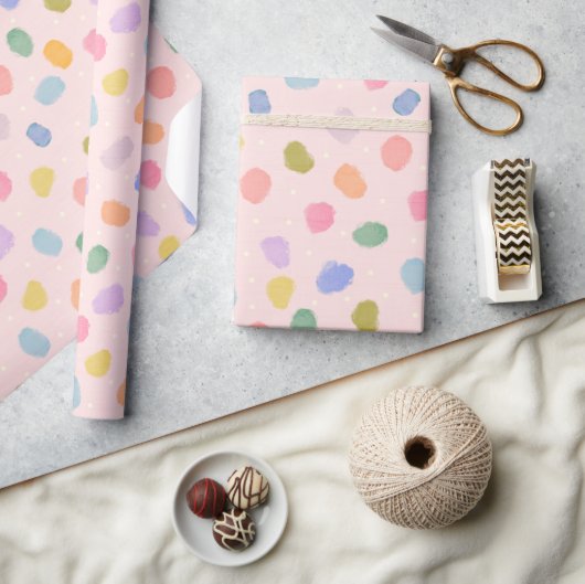 Papier Cadeau Confettis aquarelle (Artisanat)
