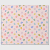 Papier Cadeau Confettis aquarelle (Plat)