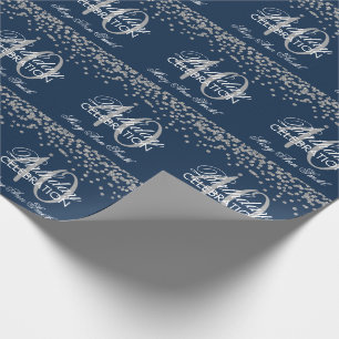 Papier Cadeau Confettis argentés de parties scintillantes