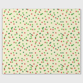 Papier Cadeau Confettis de Noël • Le biscuit de sucre arrose (Plat)