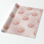 Papier Cadeau Confettis Rose Gold et Blush<br><div class="desc">Papier d'emballage à confettis en feuille de métal..</div>