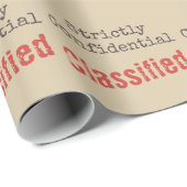 Papier Cadeau Confidential Wrapping Paper (Coin rond)