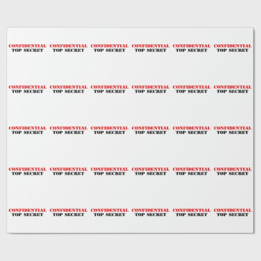 Papier Cadeau Confidentiel (Plat)