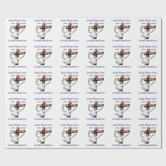 Papier Cadeau Confirmation bienheureuse (Plat)