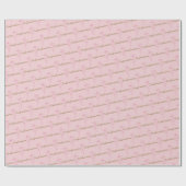 Papier Cadeau Confirmation Croix Rose Aquarelle (Plat)