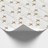 Papier Cadeau Confirmation de script Gold Cross (Coin)