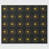 Papier Cadeau Confirmation d'or et Saint-Esprit (Plat)