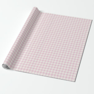 Papier Cadeau Confit de rose de ferme rustique à carreaux gingha