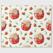 Papier Cadeau Confiture aux fraises (Plat)