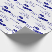 Papier Cadeau Congrats personnalisés Diplôme d'études supérieure (Coin)