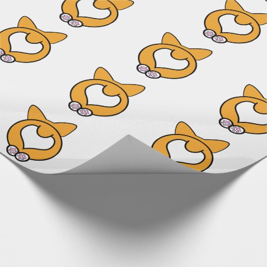 Papier Cadeau Conjecture ce qui ? Bout de corgi ! (Coin)