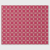 Papier Cadeau Connectivité nucléaire - magenta - motif continu. (Plat)