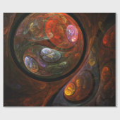 Papier Cadeau Connexion fluide Art Abstrait (Plat)