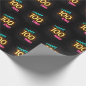 Papier Cadeau Connexion Neon Brick pour 100e anniversaire (Coin)
