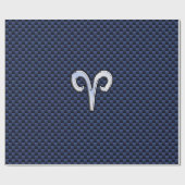 Papier Cadeau Connexion Zodiac Aries pour la flotte Blue Carbon  (Plat)