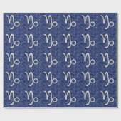 Papier Cadeau Connexion Zodiac Capricorne sur Camouflage numériq (Plat)