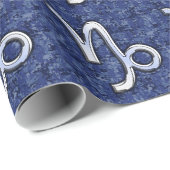 Papier Cadeau Connexion Zodiac Capricorne sur Camouflage numériq (Coin rond)