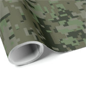 Papier Cadeau Connexion Zodiac Gemini sur Camion numérique verte (Coin rond)