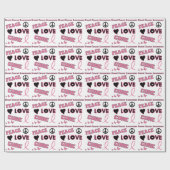 Papier Cadeau Conscience de cancer du sein (Plat)