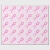Papier Cadeau Conscience de cancer du sein (Plat)