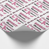 Papier Cadeau Conscience de cancer du sein (Coin)