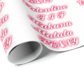 Papier Cadeau Conseil Saint-Valentin : Hakuna Matata Funny Texte (Coin rond)