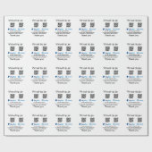 Papier Cadeau Conseil virtuel jar q r code argent don PayPal ven (Plat)