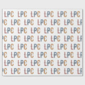 Papier Cadeau Conseiller professionnel agréé LPC (Plat)