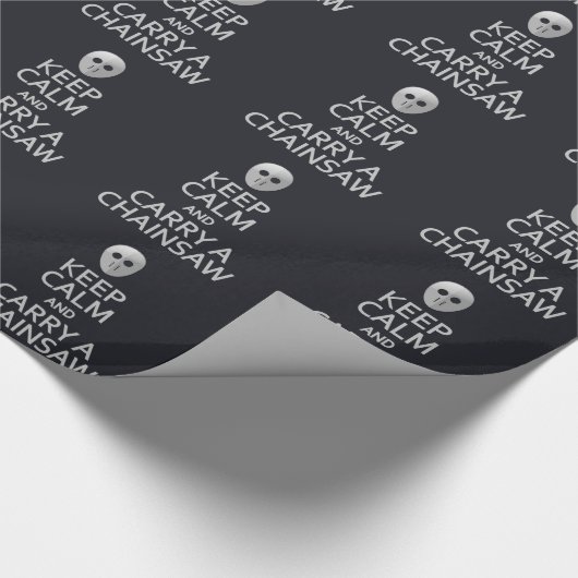 Papier Cadeau Conserver le calme et porter un papier d'emballage (Coin)