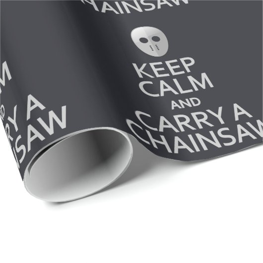 Papier Cadeau Conserver le calme et porter un papier d'emballage (Coin rond)