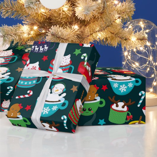 Papier Cadeau Conserver ou concevoir votre propre - Papier d'env (Vacances)