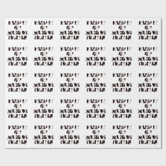 Papier Cadeau Conserver Simple Hakuna Matata Art Print (Plat)