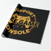 Papier Cadeau Console de jeu drôle de manifestation de jeu (Déroulé)