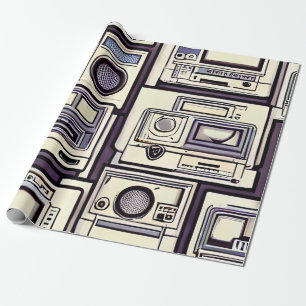Papier Cadeau Consoles de jeu rétro