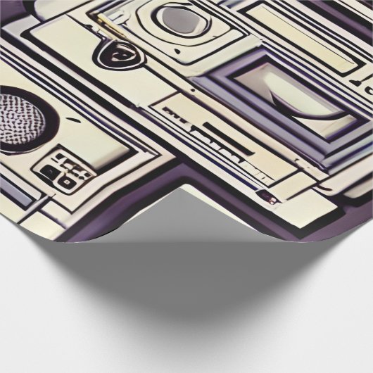 Papier Cadeau Consoles de jeu rétro (Coin)