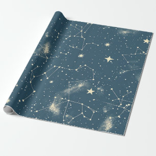 Papier Cadeau Constellation céleste - Nuit étoilée (2)