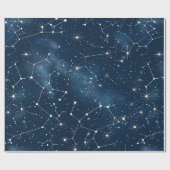 Papier Cadeau Constellation céleste - Nuit étoilée (4) (Plat)
