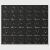 Papier Cadeau Constellation de Sagittaire (Plat)