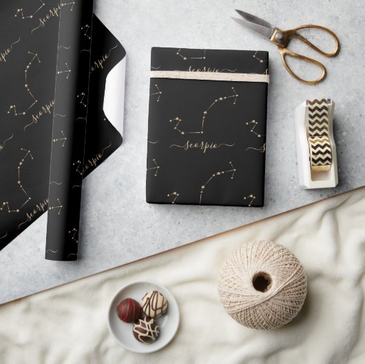 Papier Cadeau Constellation Scorpio (Artisanat)
