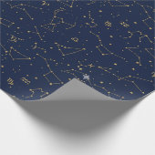 Papier cadeau constellations d'hiver (Coin)