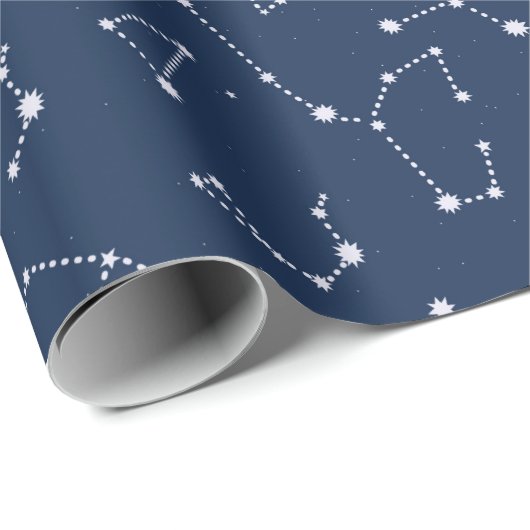 Papier Cadeau Constellations Starry Sky (Coin rond)