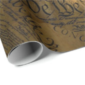 Papier Cadeau Constitution American Bald Eagle (Coin rond)