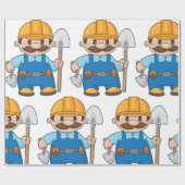 Papier Cadeau Constructeur Avec Une Chaussure (Plat)