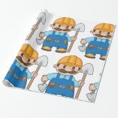 Papier Cadeau Constructeur Avec Une Chaussure (Déroulé)