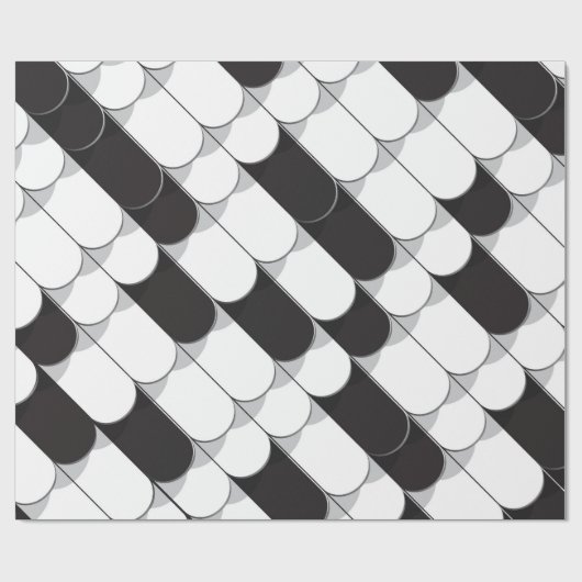 Papier Cadeau Construction Abstraite (tuiles) (Plat)