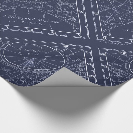 Papier Cadeau Construction d'un cadran solaire (1700) (Coin)