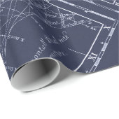 Papier Cadeau Construction d'un cadran solaire (1700) (Coin rond)