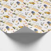 Papier Cadeau Construction Joyeux anniversaire (Coin)