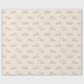 Papier Cadeau Construction Vehicles Builder Boy Truck Beige (Plat)